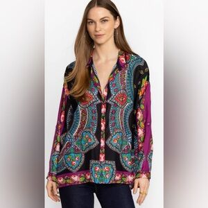 johnny was zado button down top
